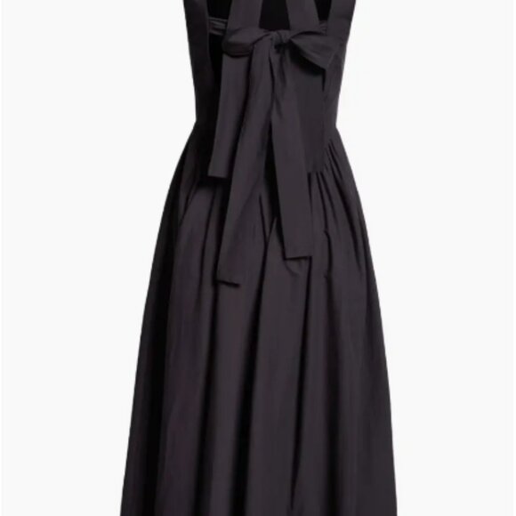 NWT Cinq à Sept Benita Sleeveless Cotton Blend Black Dress Size 10 - Picture 3 of 7
